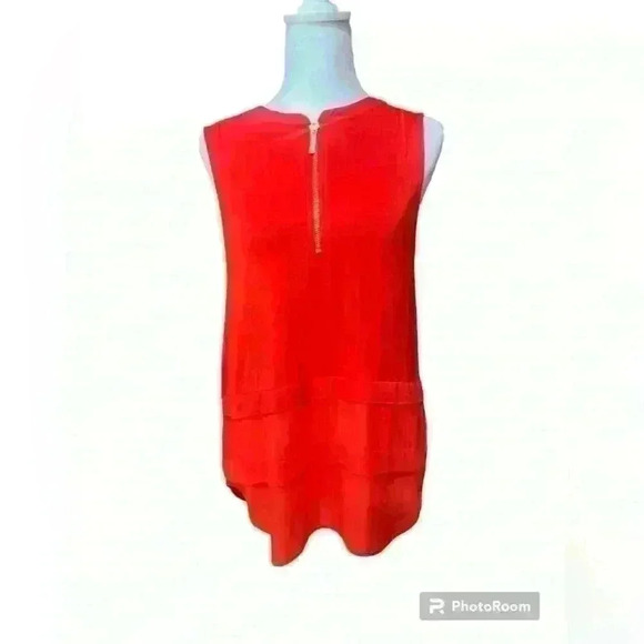 Michael Kors Zip Front Lined Blouse Shirt Top - Picture 1 of 3